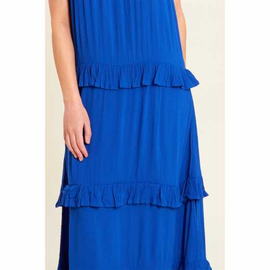Be You Strappy Tiered Crinkle Maxi Dress  