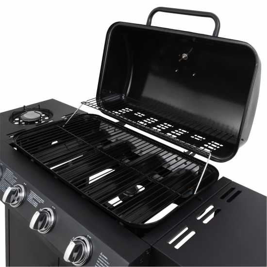 George Foreman George Foreman 4 Burner Bbq With Sideplate  