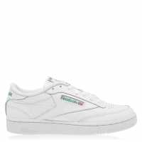 Reebok Club C 85 Trainers Mens Бяло/Зелено Мъжки високи кецове