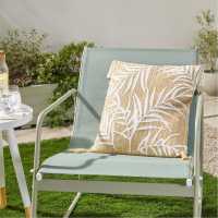 Embroidered Palm Tree 45 X 45Cm Outdoor Cushion