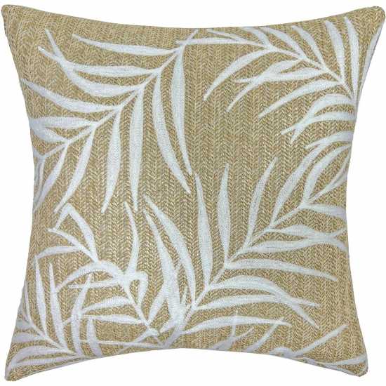 Embroidered Palm Tree 45 X 45Cm Outdoor Cushion  - Градина