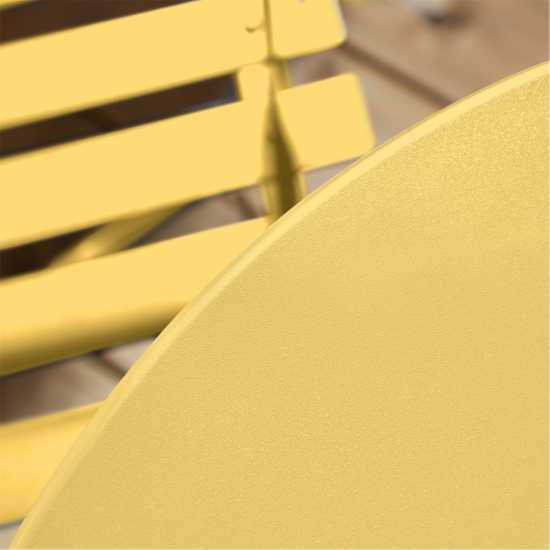 Berlin Folding Patio Bistro Set Yellow Лагерни маси и столове