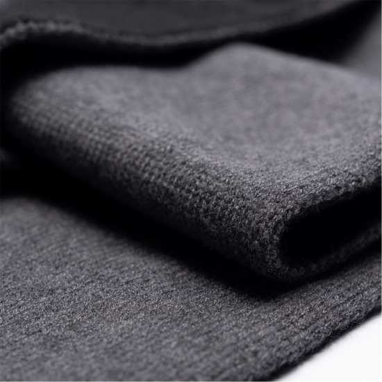 Siksilk Black Knitted Midweight Scarf Siksilk Black Knitted Midweight Scarf