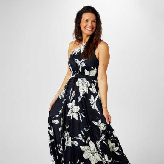 Дамски поли и рокли Biba Bridesmaid One Shoulder Maxi Dress Лили Принт Biba Bridesmaid One Shoulder Maxi Dress Лили Принт Дамски поли и рокли