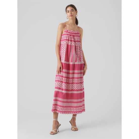 Vero Moda Women's Maxi Dress Розова Яро Vero Moda Women's Maxi Dress Розова Яро