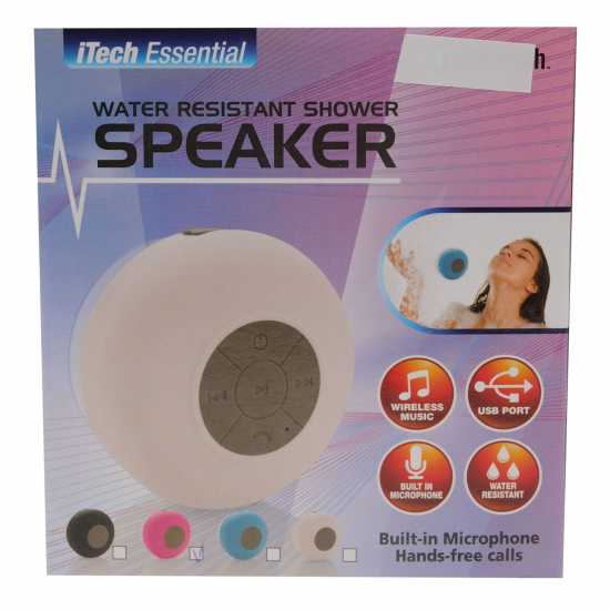 Heatons Resistant Shower Bluetooth Speaker Pink Слушалки