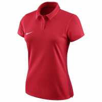 Nike Дамска Блуза С Яка Academy Polo Shirt Ladies Red Дамски тениски с яка