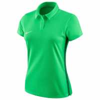 Nike Дамска Блуза С Яка Academy Polo Shirt Ladies Green Дамски тениски с яка