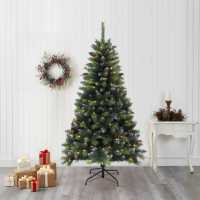 The Spirit Of Christmas 6Ft Pre Lit Cones And Berries Christmas Tree  