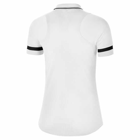 Nike Блуза С Яка Dri-Fit Academy Polo Shirt Womens White/Black Дамски тениски с яка