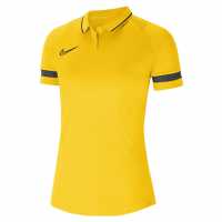 Nike Блуза С Яка Dri-Fit Academy Polo Shirt Womens Ylw/Blck/Anthct Дамски тениски с яка
