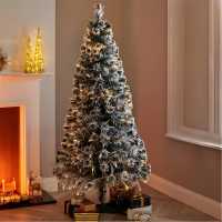 The Spirit Of Christmas 6Ft  Fibre Optic Snow Tipped Tree  