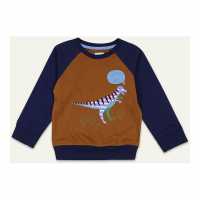 Lilly And Sid Dino Crew Sweatshirt  