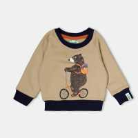 Lilly And Sid Bear Bike Crew Sweatshirt  