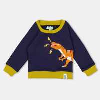 Lilly And Sid Dino Crew Sweatshirt  