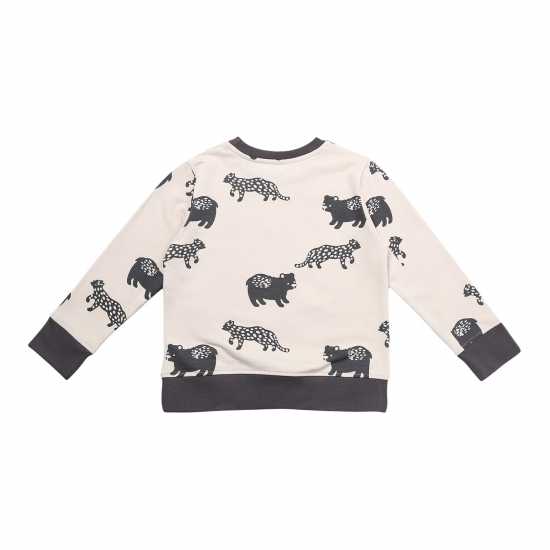 Lilly And Sid Leopard Crew Sweatshirt  