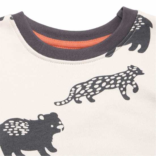 Lilly And Sid Leopard Crew Sweatshirt  