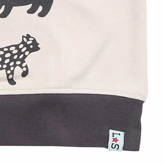 Lilly And Sid Leopard Crew Sweatshirt  