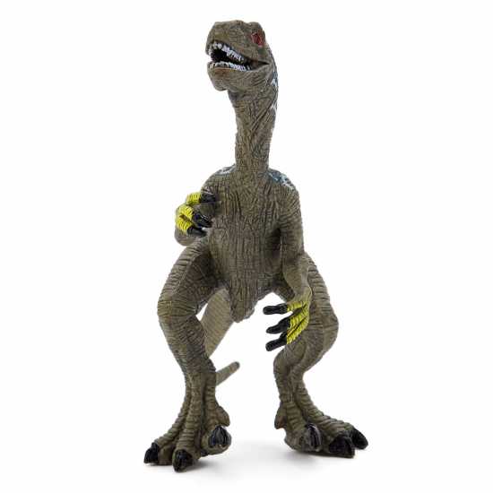 Zappi Co Dino Figure - Velociraptor Blue / Grey  