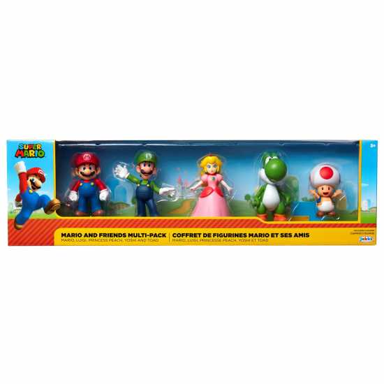 Super Mario Mario & Friends- 25 Figurine 5-Pack - Boxset Exclusive  Подаръци и играчки