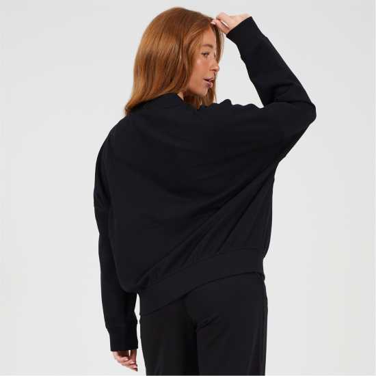 Brave Soul Bs Womens Zip Through Sweatshirt With Panel Detail Brave Soul Bs Womens Zip Through Sweatshirt With Panel Detail