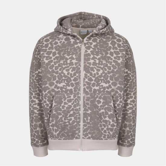 Miso Women's Leopard Full-Zip Fleece  