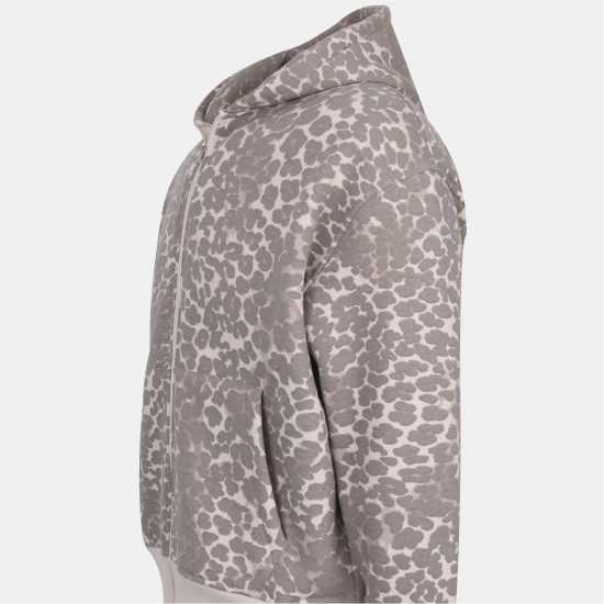 Miso Women's Leopard Full-Zip Fleece  