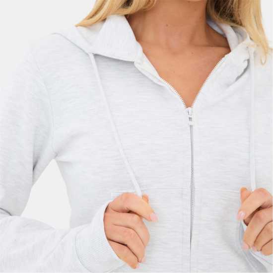 I Saw It First Zip Up Hoody Grey 