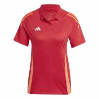 Adidas Tiro24 C Polo W Shirt Womens Power Red 