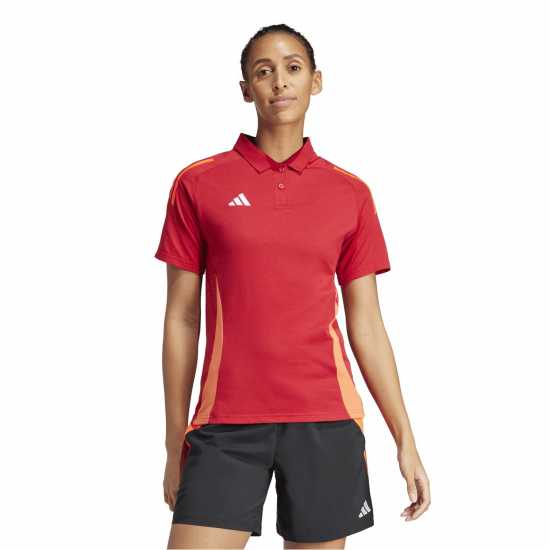 Adidas Tiro24 C Polo W Shirt Womens Power Red 
