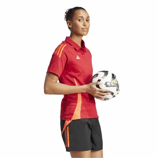Adidas Tiro24 C Polo W Shirt Womens Power Red 