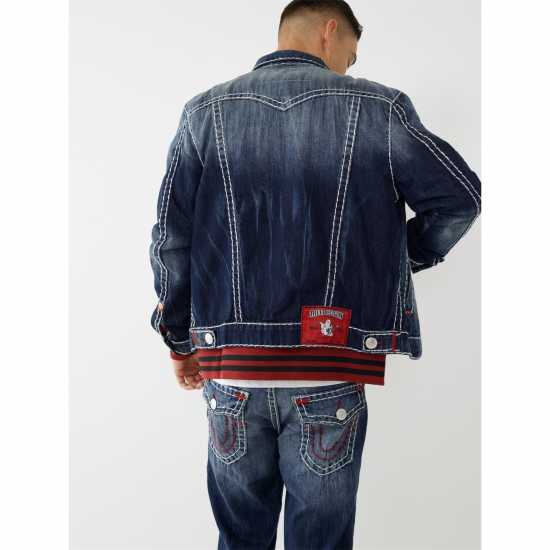 True Religion Jimmy Vintage Super T Jacket  Denim Edit