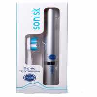 Sonisk Sonisk Pulse Battery Operated Toothbrush Metallic Silver Тоалетни принадлежности