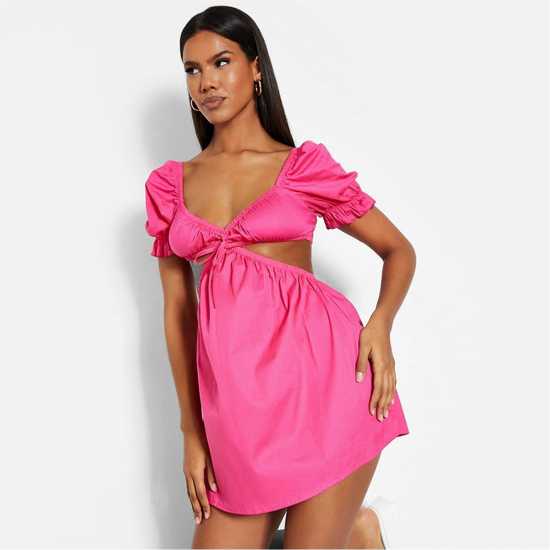 Дамска Рокля I Saw It First Isawitfirst Cotton Poplin Off Shoulder Cut Out Skater Dress Дамска Рокля I Saw It First Isawitfirst Cotton Poplin Off Shoulder Cut Out Skater Dress