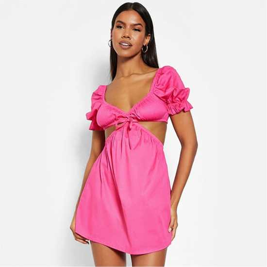 Дамска Рокля I Saw It First Isawitfirst Cotton Poplin Off Shoulder Cut Out Skater Dress Дамска Рокля I Saw It First Isawitfirst Cotton Poplin Off Shoulder Cut Out Skater Dress