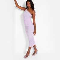 I Saw It First Double Layered Slinky Ruched One Shoulder Maxi Dress  Дамски поли и рокли