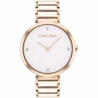Calvin Klein Ladies  T-Bar Watch Rose Gold Бижутерия